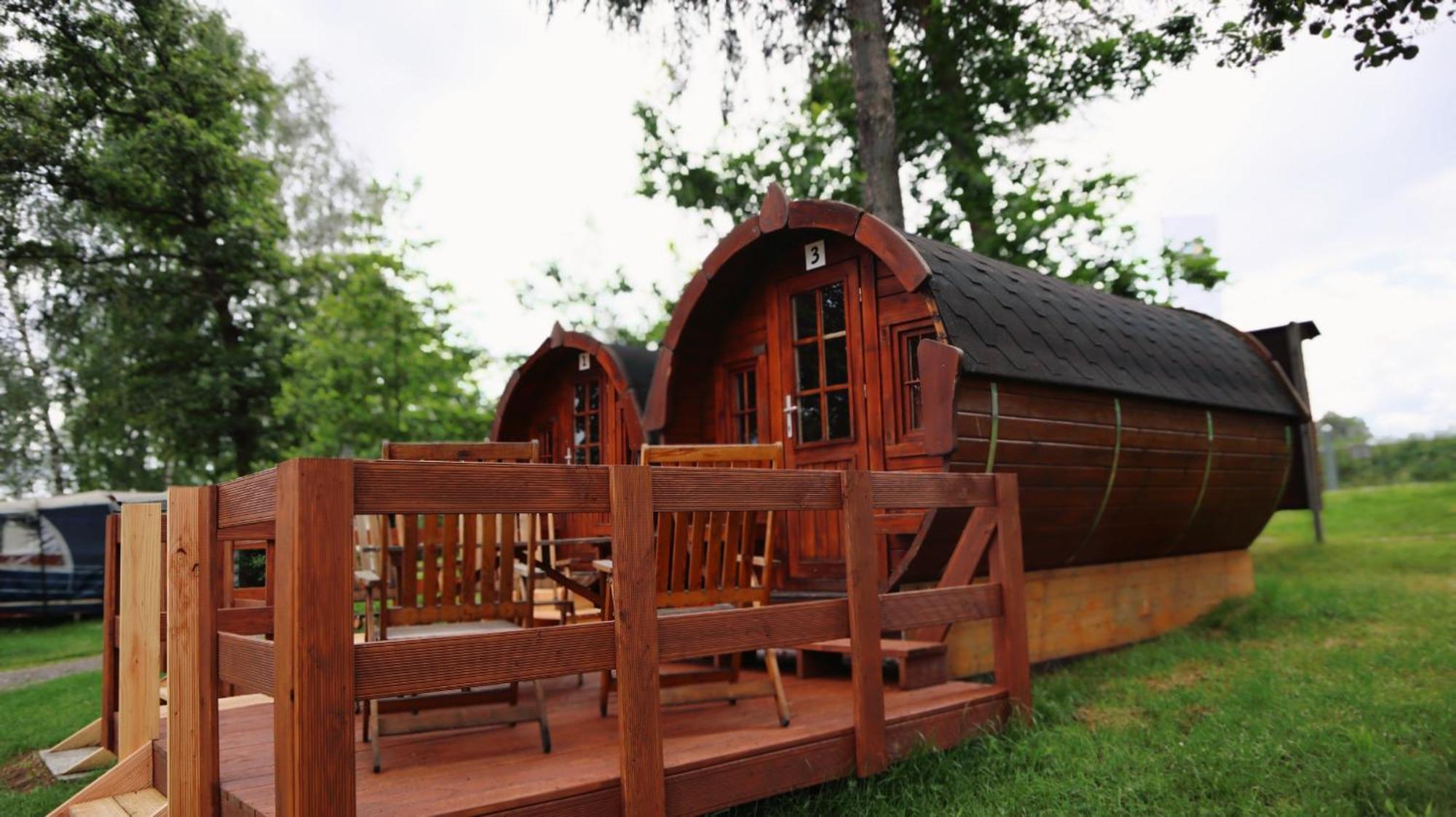 Campingplatz Koberbachtalsperre - Campingfass Mieten Langenbernsdorf 外观 照片