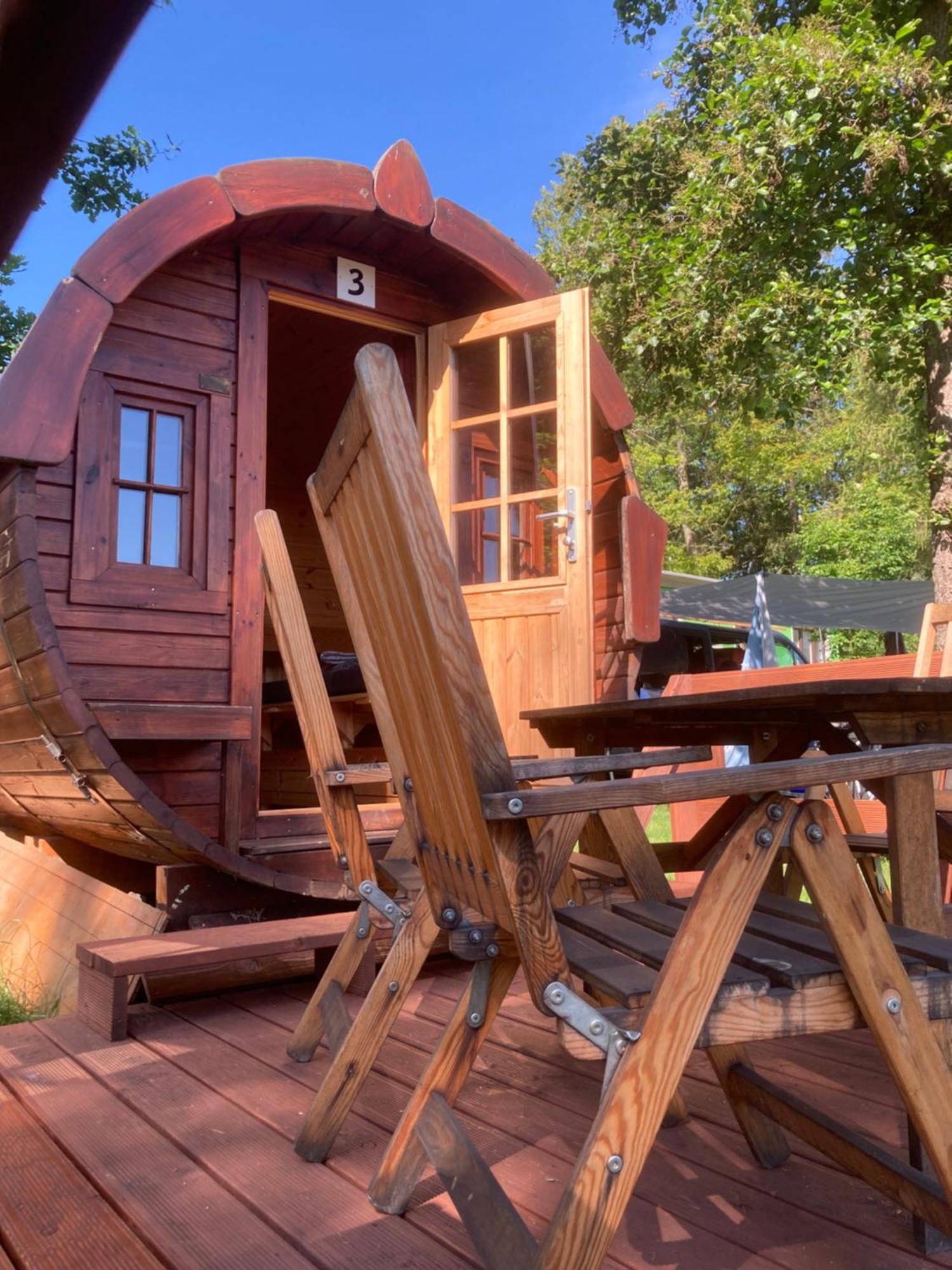 Campingplatz Koberbachtalsperre - Campingfass Mieten Langenbernsdorf 外观 照片