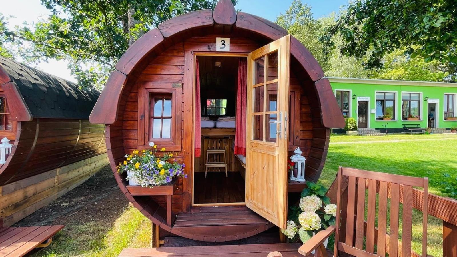 Campingplatz Koberbachtalsperre - Campingfass Mieten Langenbernsdorf 外观 照片